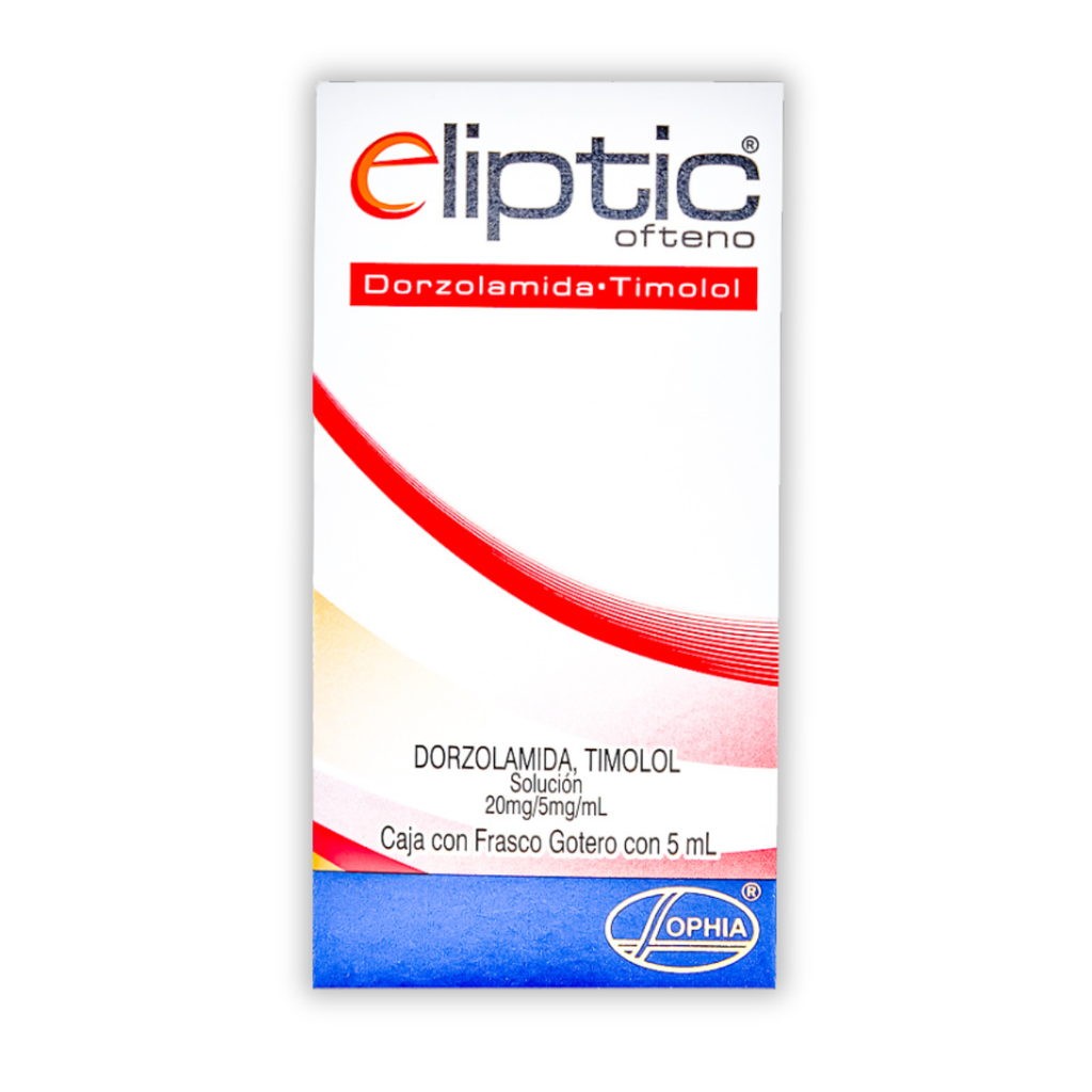ELIPTIC OFTENO SOL OFTALMICA 20/5 MG/ML FCO C/5 ML DORZOLAMIDA TIMOLOL ...